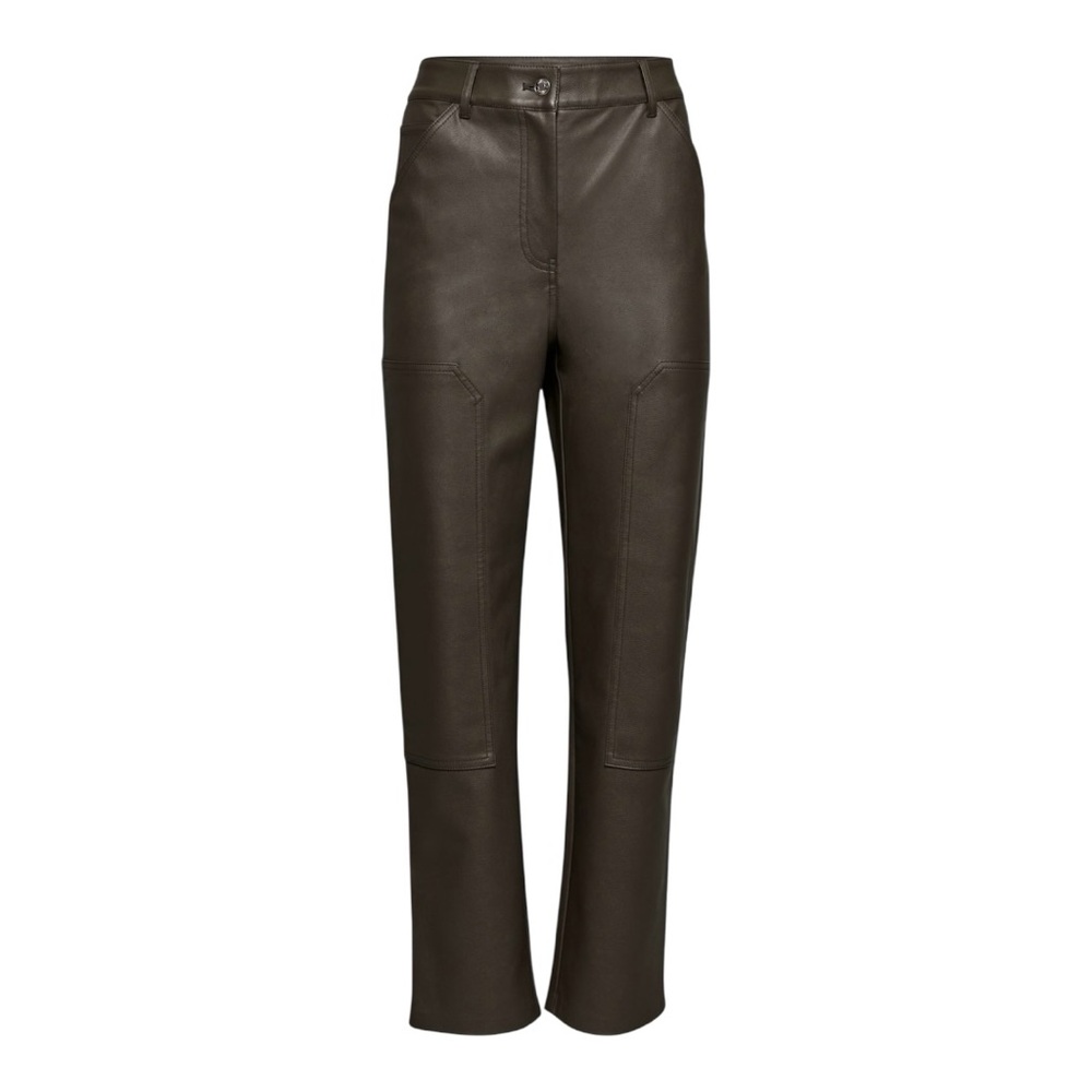 NEW Aritzia Wilfred Size 2 Olive Green Brennan Cargo Pant Vegan Leather
